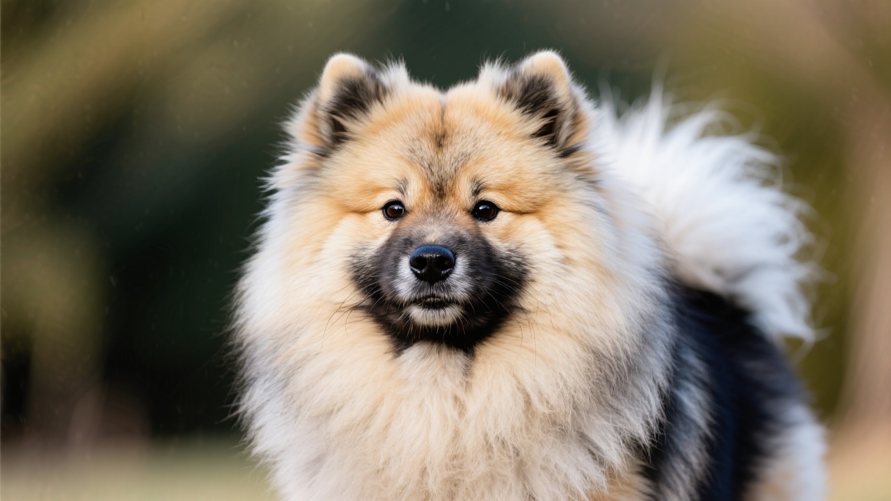 荷兰毛狮犬 主视图